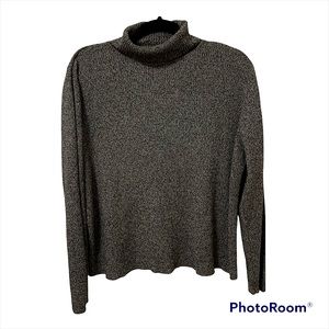 Karen Scott | Turtleneck Sweater Gray Marled Winter Top Long Sleeves Size XL